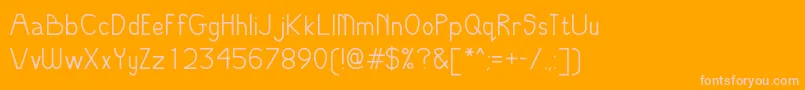 OddModern Font – Pink Fonts on Orange Background