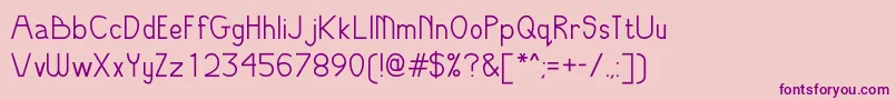 OddModern Font – Purple Fonts on Pink Background