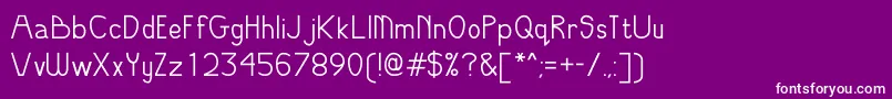 OddModern Font – White Fonts on Purple Background