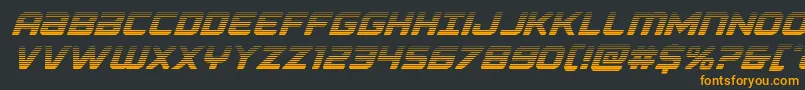 Falconpunchgrad Font – Orange Fonts on Black Background