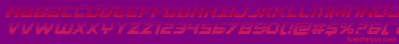 Falconpunchgrad Font – Red Fonts on Purple Background