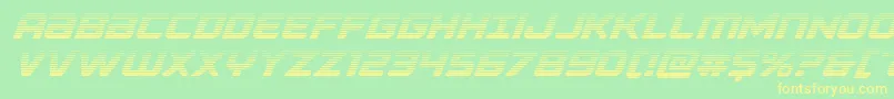 Falconpunchgrad Font – Yellow Fonts on Green Background