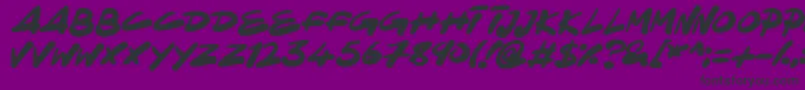 NinjaNote Font – Black Fonts on Purple Background