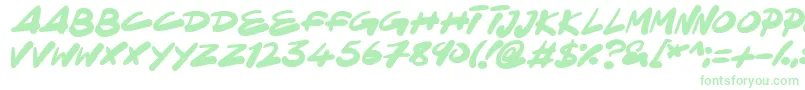 NinjaNote Font – Green Fonts on White Background
