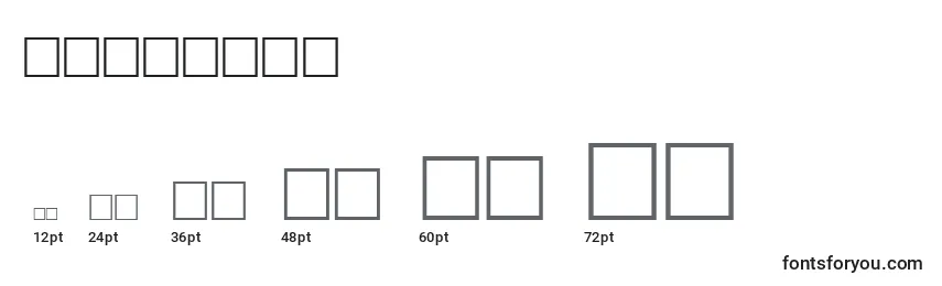 Bodonif8 Font Sizes