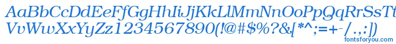 Fonte BookmancttItalic – fontes azuis
