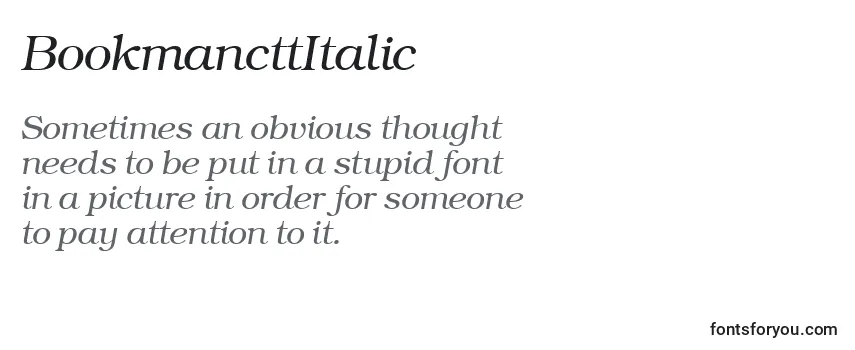 BookmancttItalic Font