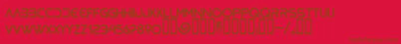 BioliquidRegular Font – Brown Fonts on Red Background