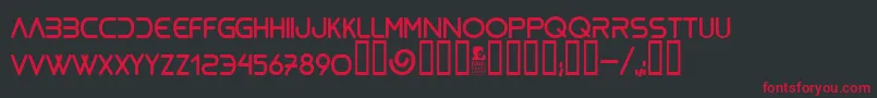 BioliquidRegular Font – Red Fonts on Black Background