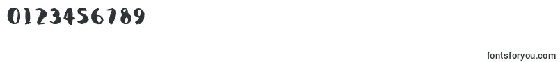 QlunkyBrushBold Font – Fonts for Numbers and Digits