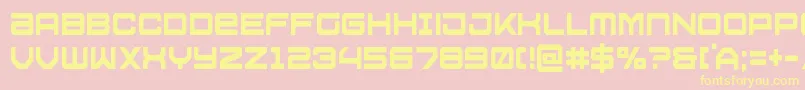 Ussdallascond Font – Yellow Fonts on Pink Background