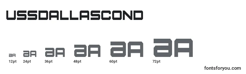 Ussdallascond Font Sizes