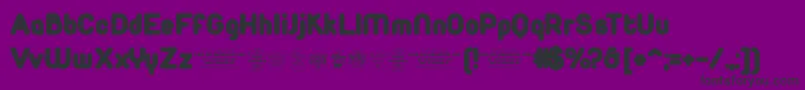 DuepuntozeroBlackTrial Font – Black Fonts on Purple Background