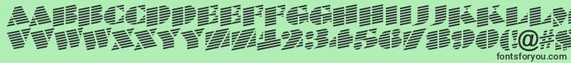 ABraggatitulmarup-fontti – mustat fontit vihreällä taustalla