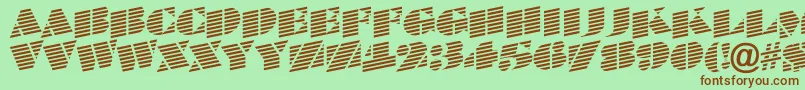 ABraggatitulmarup Font – Brown Fonts on Green Background