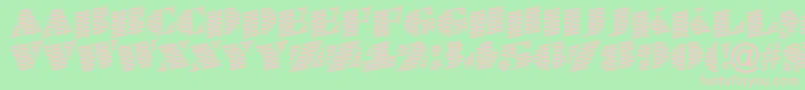 ABraggatitulmarup Font – Pink Fonts on Green Background