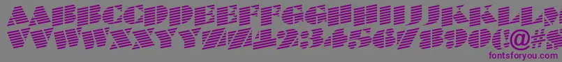 ABraggatitulmarup Font – Purple Fonts on Gray Background