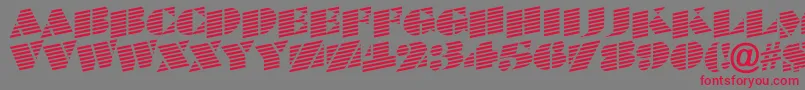 ABraggatitulmarup-Schriftart – Rote Schriften auf grauem Hintergrund
