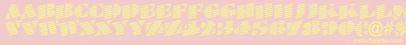 ABraggatitulmarup Font – Yellow Fonts on Pink Background