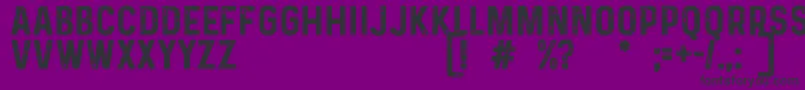 PrequeldemoRegular Font – Black Fonts on Purple Background