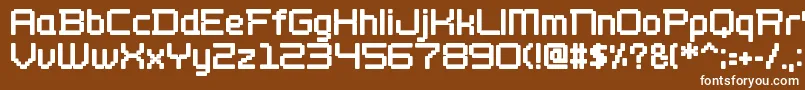 Шрифт Wellbutrin – белые шрифты на коричневом фоне