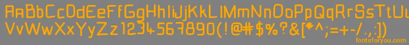 Fil2 Font – Orange Fonts on Gray Background