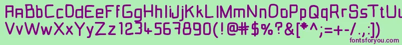 Fil2 Font – Purple Fonts on Green Background