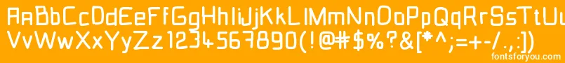 Fil2フォントについての詳細 フォントFil2 – オレンジの背景に白い文字