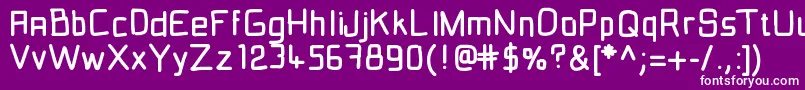 Fil2 Font – White Fonts on Purple Background