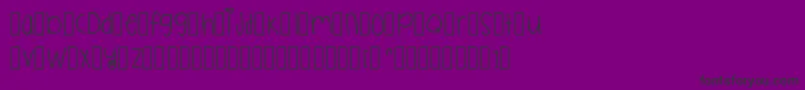 Multicoloredbutterflies Font – Black Fonts on Purple Background