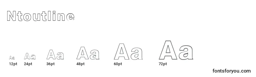 Размеры шрифта Ntoutline