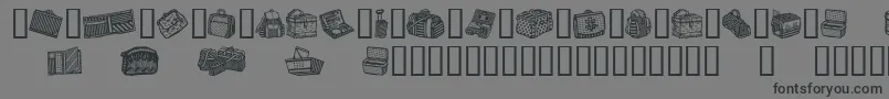 Подробнее о шрифте BagsAndStuff Шрифт BagsAndStuff – чёрные шрифты на сером фоне