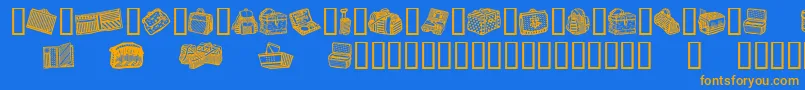 Lisätietoja BagsAndStuff-fontista BagsAndStuff-fontti – oranssit fontit sinisellä taustalla