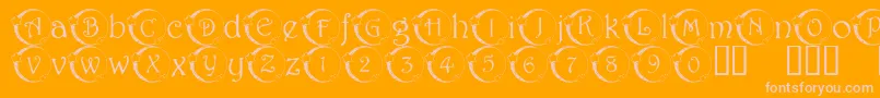 Weitere Informationen zur 101StarLitNght-Schriftart 101StarLitNght-Schriftart – Rosa Schriften auf orangefarbenem Hintergrund