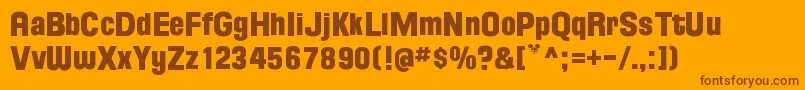 FloridaProjectPhaseOne Font – Brown Fonts on Orange Background