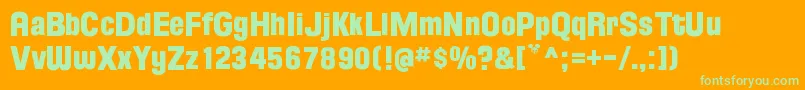 FloridaProjectPhaseOne Font – Green Fonts on Orange Background