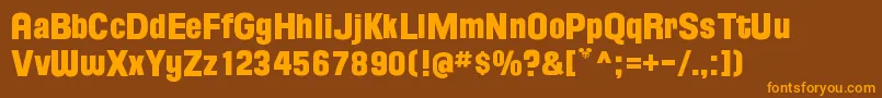 FloridaProjectPhaseOne Font – Orange Fonts on Brown Background