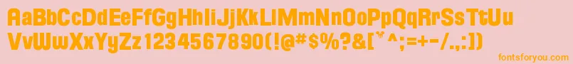 FloridaProjectPhaseOne Font – Orange Fonts on Pink Background