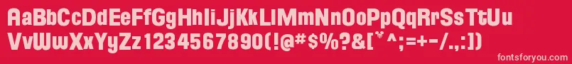 FloridaProjectPhaseOne Font – Pink Fonts on Red Background