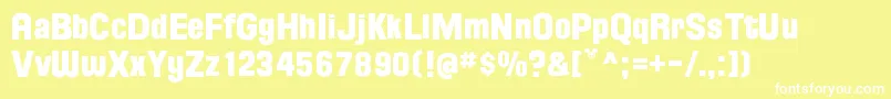 FloridaProjectPhaseOne Font – White Fonts on Yellow Background