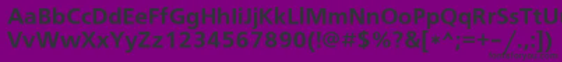 Freesetdemic Font – Black Fonts on Purple Background