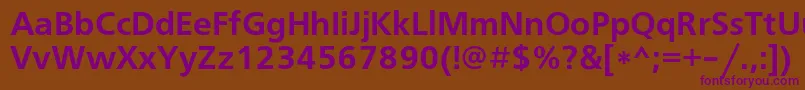 Freesetdemic Font – Purple Fonts on Brown Background