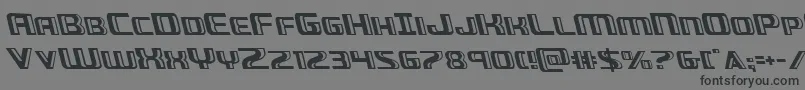 Greasegunleft Font – Black Fonts on Gray Background