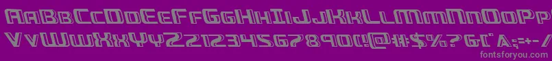 fuente Greasegunleft – Fuentes Grises Sobre Fondo Morado