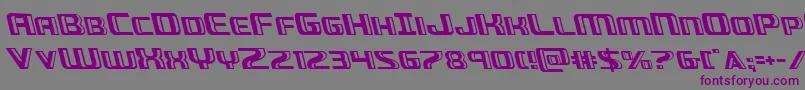 Greasegunleft Font – Purple Fonts on Gray Background