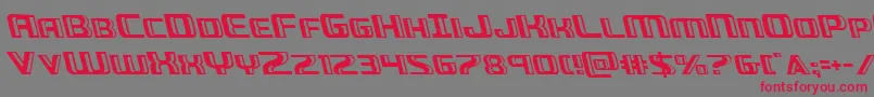 Greasegunleft Font – Red Fonts on Gray Background