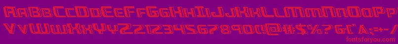 Greasegunleft Font – Red Fonts on Purple Background