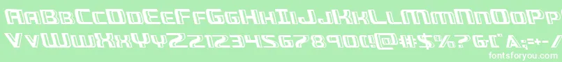 Greasegunleft Font – White Fonts on Green Background