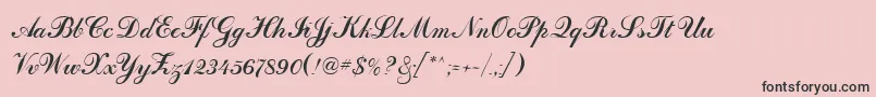 DahlingScriptSsi Font – Black Fonts on Pink Background