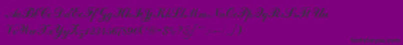 Шрифт DahlingScriptSsi – чёрные шрифты на фиолетовом фоне